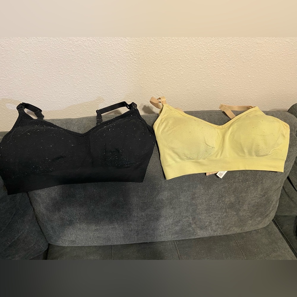 Nursing bras, Gilligan & O’Malley Size XL, Black and Nude